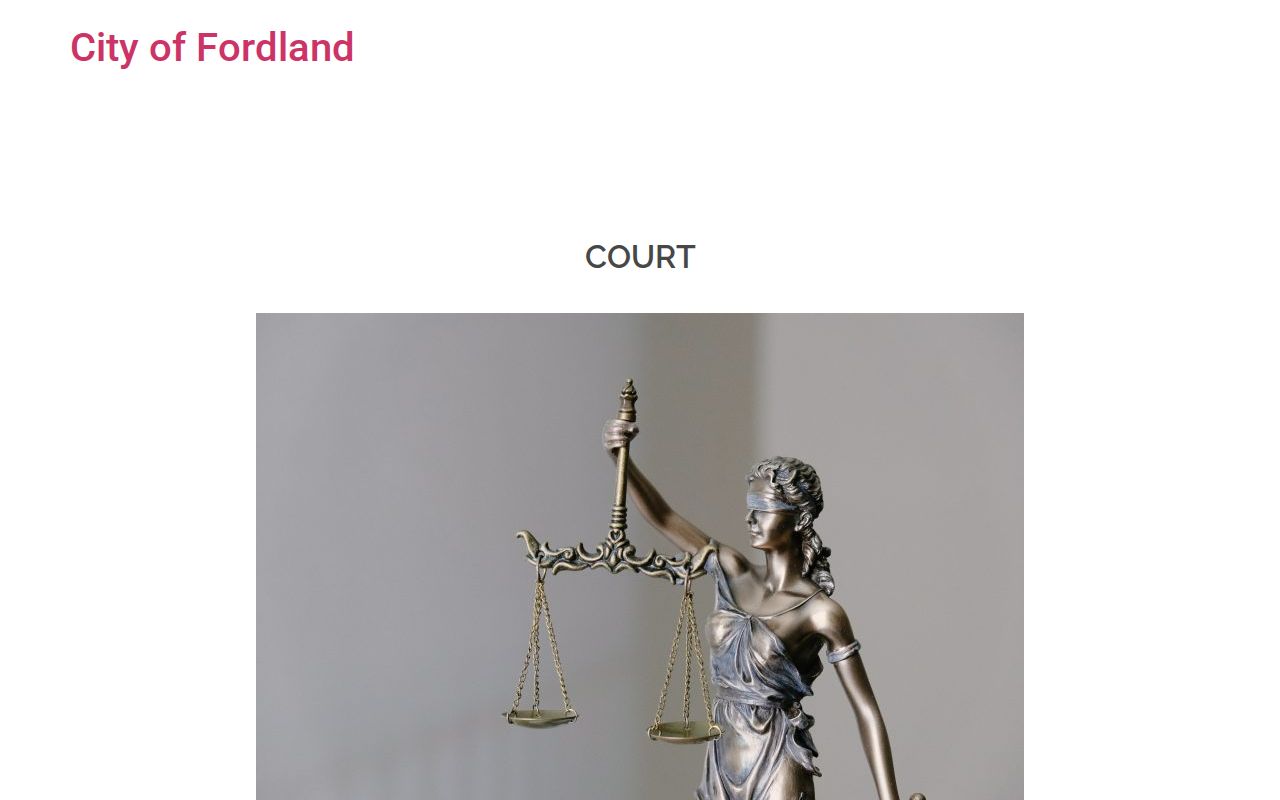 Fordland court docket municipal court information from the official Fordland police page